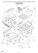 EVAPORATOR, ICE CUTTER GRID AND WATER Diagram and Parts List for KUIS155HLS0  KitchenAid Ice Maker
