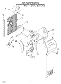 AIR FLOW PARTS Diagram and Parts List for TS25AFXKS03  Estate Refrigerator