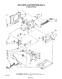AIR FLOW AND CONTROL, LITERATURE Diagram and Parts List for X07002W00  Roper Air Conditioner