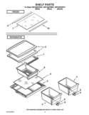 SHELF PARTS Diagram and Parts List for W8TXNGFWB01  Whirlpool Refrigerator