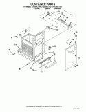 CONTAINER PARTS Diagram and Parts List for KUCS03CTSS1  KitchenAid Trash Compactor