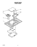 COOKTOP Diagram and Parts List for SC8536EXN1  Whirlpool Cooktop