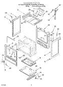 CHASSIS Diagram and Parts List for FGP335HW0  Roper Range