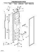 FREEZER DOOR PARTS Diagram and Parts List for KSRD22FKBL16  KitchenAid Refrigerator