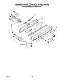 REFRIGERATOR CONTROL PANEL Diagram and Parts List for KSSS42DAW00  KitchenAid Refrigerator