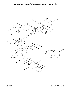 Motor And Control Unit Parts Diagram and Parts List for KSM195PSFT0  KitchenAid Mixer