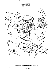 Oven Diagram and Parts List for F7107*1  Roper Range