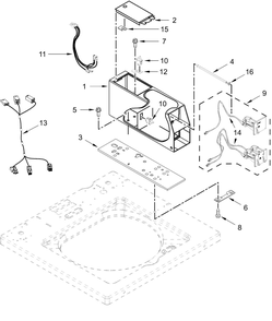 Part Location Diagram of W11764634 Whirlpool HARNS-WIRE