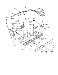 Control Diagram and Parts List for GD22DFXFT0  Whirlpool Refrigerator
