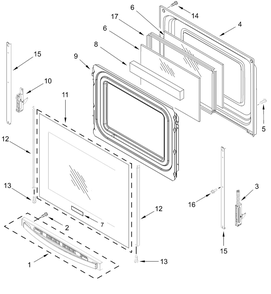 Part Location Diagram of W11743953 Whirlpool Badge-Crosley