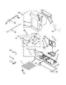 Unit Parts Diagram and Parts List for WRF736SDAB13  Whirlpool Refrigerator