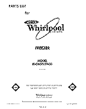 SECTION Diagram and Parts List for EV060FXTN00  Whirlpool Freezer
