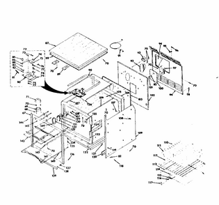 Body Section Diagram and Parts List for 8504237200  Kenmore Range