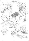 UNIT Diagram and Parts List for 4YED25PWAW00  Whirlpool Refrigerator