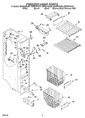 FREEZER LINER Diagram and Parts List for GS2SHAXLS01  Whirlpool Refrigerator