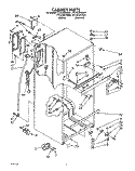 CABINET Diagram and Parts List for TT14CKXXW01  Estate Refrigerator