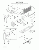 UNIT PARTS Diagram and Parts List for W8RXDGFXQ00  Whirlpool Refrigerator