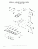 INTERIOR AND VENTILATION PARTS Diagram and Parts List for TMH16XSQ7  Estate Microwave