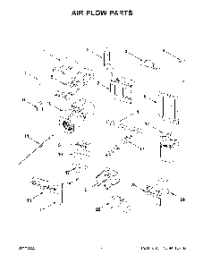 Air Flow Parts Diagram and Parts List for YKMLS311HBS08  KitchenAid Microwave