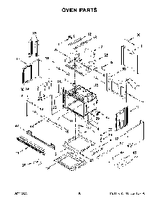 Oven Parts Diagram and Parts List for KOCE900HBS22  KitchenAid Microwave Oven Combo