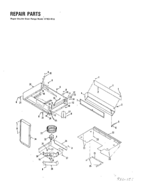 02 - SECTION Diagram and Parts List for 0783B10-1  Whirlpool Range