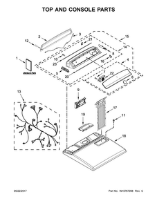 Part Location Diagram of W10706065 Whirlpool HARNS-WIRE