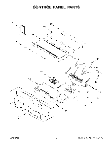 Control Panel Parts Diagram and Parts List for KODE900HSS20  KitchenAid Wall Oven
