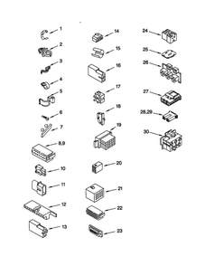 Wiring Harness Diagram and Parts List for 11021892000  Kenmore Washer