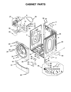 Part Location Diagram of W11236391 Whirlpool PANEL-REAR