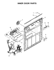 Part Location Diagram of W10863679 Whirlpool Control bracket
