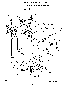 Burner Diagram and Parts List for F4057*1  Roper Range