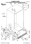 CABINET PARTS Diagram and Parts List for GC5NHAXVB00  Whirlpool Refrigerator