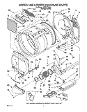 UPPER/LOWER BULKHEAD PARTS/OPTIONAL Diagram and Parts List for CSP2770KQ0  Whirlpool Dryer