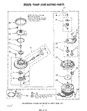 303876 PUMP AND MOTOR Diagram and Parts List for DU5040XP1  Whirlpool Dishwasher