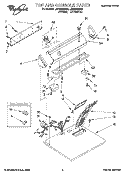 SECTION Diagram and Parts List for LER5624BN0  Whirlpool Dryer