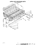 UPPER RACK AND TRACK Diagram and Parts List for 4KUDA22ST2  KitchenAid Dishwasher