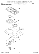SECTION Diagram and Parts List for KGCT055GBL0  KitchenAid Cooktop