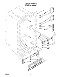 LINER, LIT/OPTIONAL Diagram and Parts List for TVF15FRXW00  Whirlpool Freezer