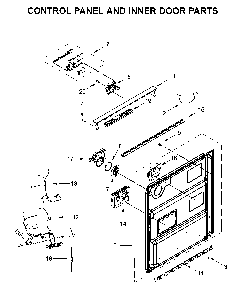 Part Location Diagram of W11611303 Whirlpool Inner Door Jumper