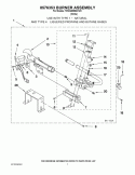 8576353 BURNER ASSEMBLY Diagram and Parts List for 7MWGD5550XW0  Whirlpool Dryer