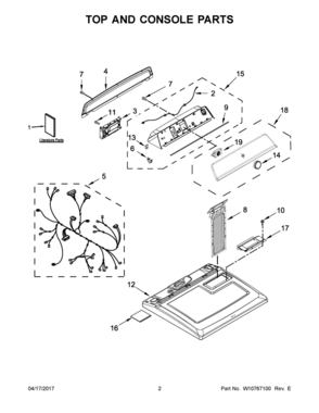 Part Location Diagram of W10706063 Whirlpool HARNESS, MAIN WIRING