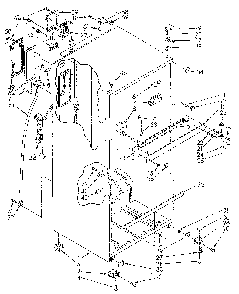 Cabinet Diagram and Parts List for ET18GKXSF06  Whirlpool Refrigerator