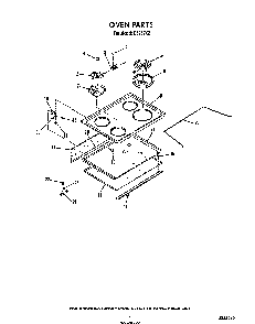Oven Diagram and Parts List for D5257*2  Roper Range