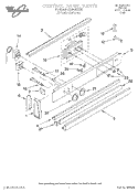 CONTROL PANEL, LITERATURE Diagram and Parts List for RS660BXYH1  Whirlpool Range