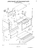 UPPER CHASSIS AND COMPONENTS Diagram and Parts List for RM973PXLT0  Whirlpool Microwave Oven Combo