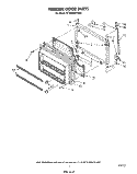 FREEZER DOOR Diagram and Parts List for ET20GMXTF00  Whirlpool Refrigerator