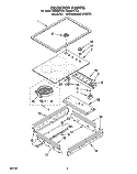 COOKTOP Diagram and Parts List for RS696PXYB1  Whirlpool Range