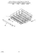 UPPER RACK AND TRACK Diagram and Parts List for KUDI25CHBL0  KitchenAid Dishwasher