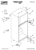 CABINET PARTS Diagram and Parts List for TT18DKXRQ02  Estate Refrigerator