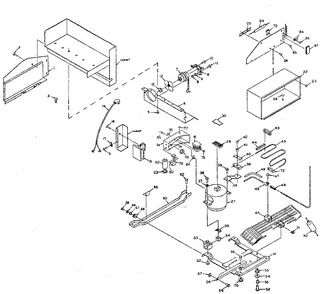 Unit Parts Diagram and Parts List for 106N16FL  Kenmore Refrigerator